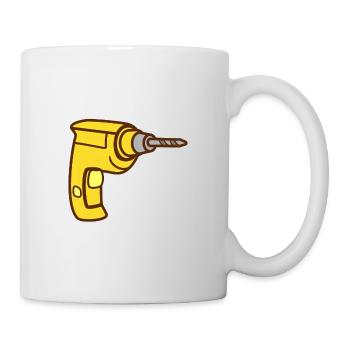 drilling machine - Mug - white - Right
