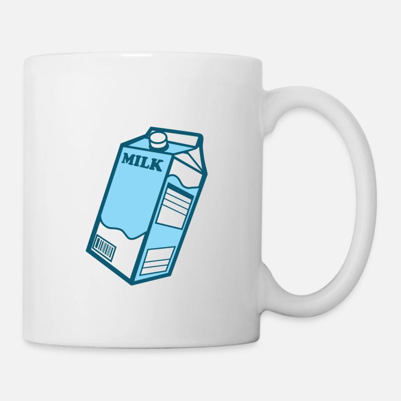 Milchtüte - Tasse - Weiß