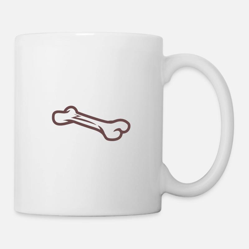 Knochen - Tasse - Weiß