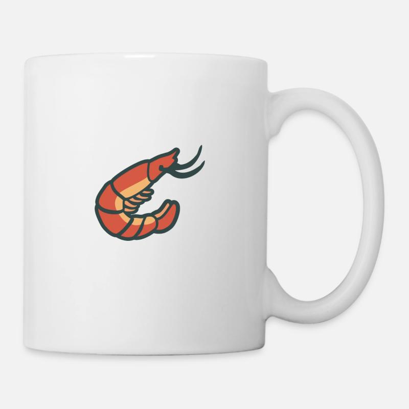Shrimp Garnele - Tasse - Weiß