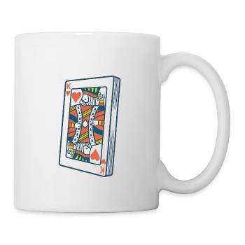 Königskarte Kartenspiel - Tasse - Weiß - Rechts
