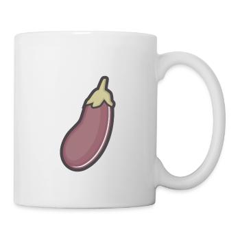 aubergine - Mug blanc - blanc - Droite