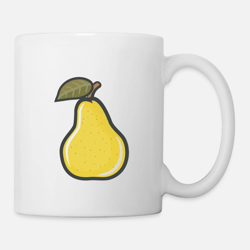 Birne - Tasse - Weiß