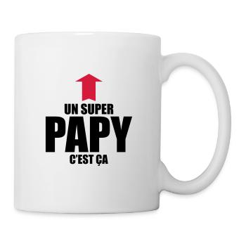 un super papy c'est ça - Mug blanc - blanc - Droite