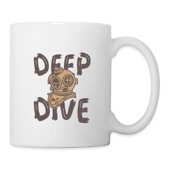 Casque de plongée profonde - Mug blanc - blanc - Droite