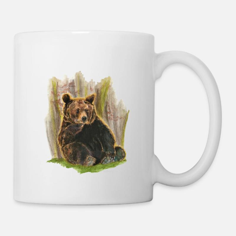 Wester Grizzly - Tasse - Weiß