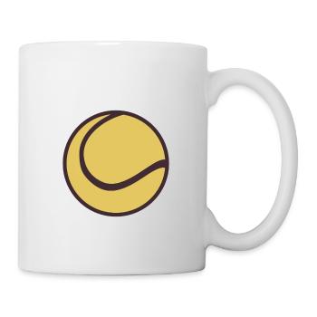 Tennisball - Tasse - Weiß - Rechts