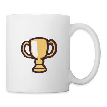 Pokal - Tasse - Weiß - Rechts