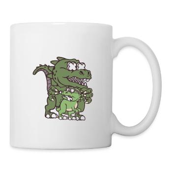 Dinosaurier - Tasse - Weiß - Rechts