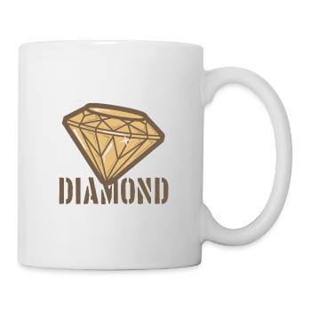 Diamant - Tasse - Weiß - Rechts
