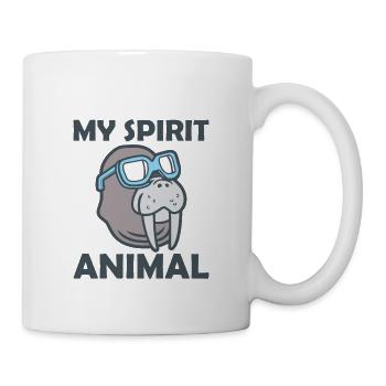 Walross my spirit animal - Tasse - Weiß - Rechts