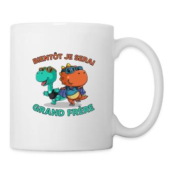 Bientôt je serai grand frère - Mug blanc - blanc - Droite