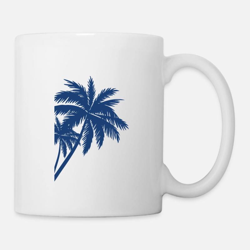 Palme Palm - Tasse - Weiß