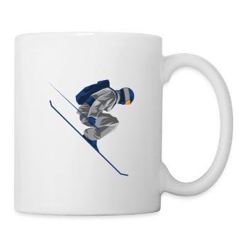 Freestyle skier - Mug - white - Right