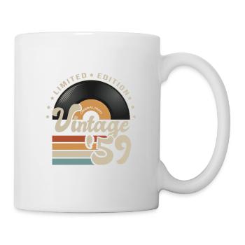vintage Vinyl 1959 birthday gift idea 62 years - Mug - white - Right