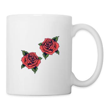 Roses - Mug blanc - blanc - Droite