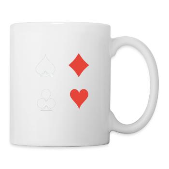 Kartenspielen Zauberer Gift - Tasse - Weiß - Rechts