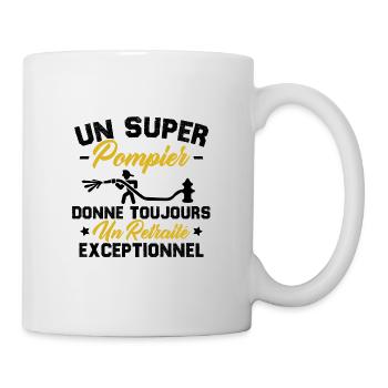 Super pompier donne toujours retraité exceptionnel - Mug blanc - blanc - Droite