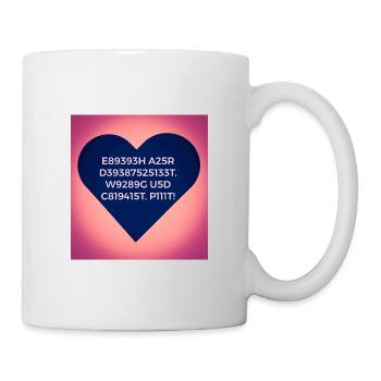 Zahlen und Buchstaben Mix T-Shirts und mehr pink - Tasse - Weiß - Rechts