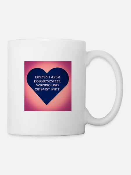 Zahlen und Buchstaben Mix T-Shirts und mehr pink - Tasse - Weiß