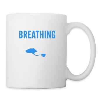 Für die Schwachen Schwimmtrainer Gift - Tasse - Weiß - Rechts