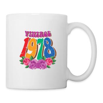 Cool Retro 1978, 44 ans, cadeau de 44e anniversaire - Mug blanc - blanc - Droite