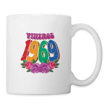 Vintage 1969 55e anniversaire pour les femmes 55 ans - Mug blanc - blanc - Droite