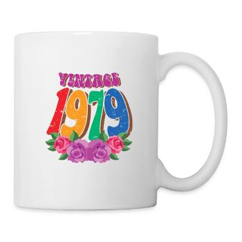 Millésime 1979 45e anniversaire pour les femmes 45 ans - Mug blanc - blanc - Droite