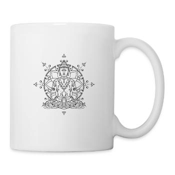 Yoga Mandala - Mug blanc - blanc - Droite