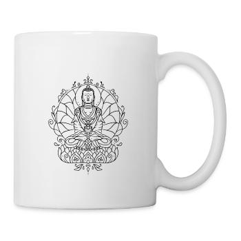 Yoga Mandala - Tasse - Weiß - Rechts