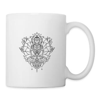 Yoga Mandala - Mug blanc - blanc - Droite