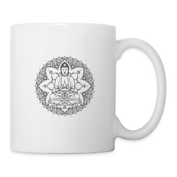 Yoga Mandala - Mug blanc - blanc - Droite