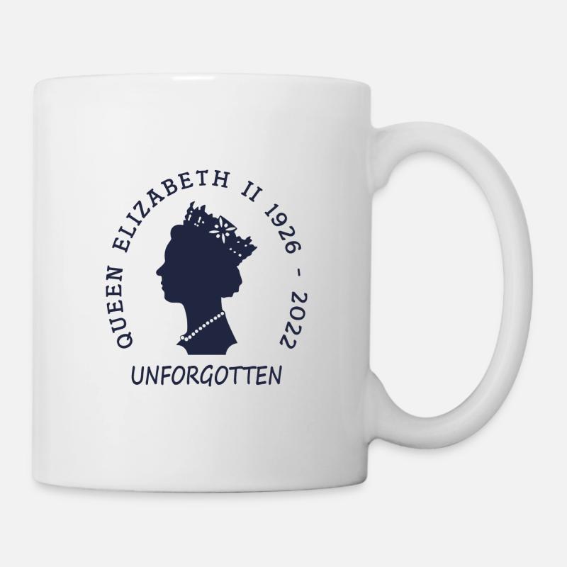 La reine Elizabeth II Unforgotton - Mug blanc - blanc