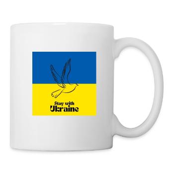 Symbole de la paix mondiale Paix mondiale Ukraine Russie - Mug blanc - blanc - Droite