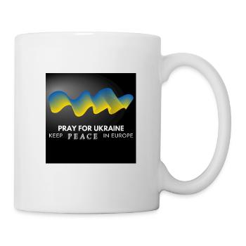 Priez pour le design de l’Ukraine. Pour la paix ! - Mug blanc - blanc - Droite