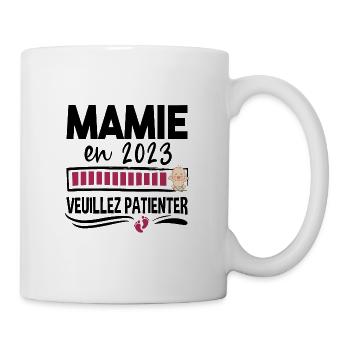 Mamie 2023 Grand-Mère Retraitée Retraite Cadeau - Mug blanc - blanc - Droite
