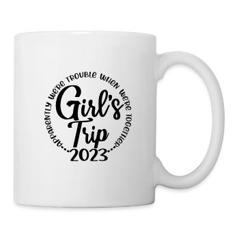 Girl's Trip 2023 Funny Girls Trip Weekend Vacation - Mug - white - Right