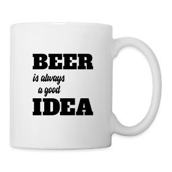 Beer is always a good idea - Mug - white - Right
