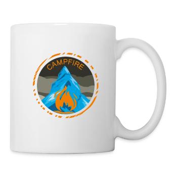Lagerfeuer - Tasse - Weiß - Rechts