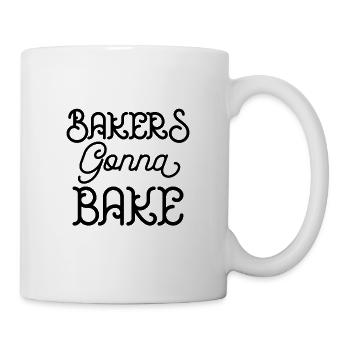 Les boulangers vont cuire au four - Mug blanc - blanc - Droite