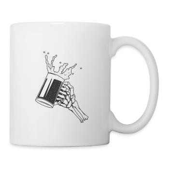 Beer Glass Skeleton Hand - Mug - white - Right