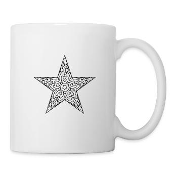 Mandala étoilé - Mug blanc - blanc - Droite