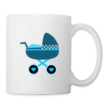 Baby Geburt 2025 Geschenk Geschenkidee - Tasse - Weiß - Rechts