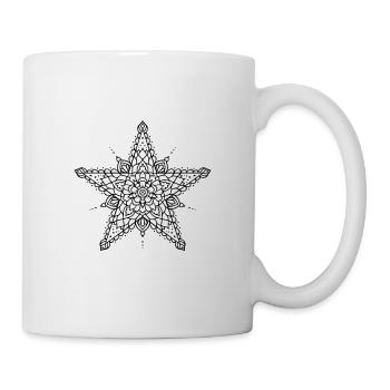 Mandala étoilé - Mug blanc - blanc - Droite