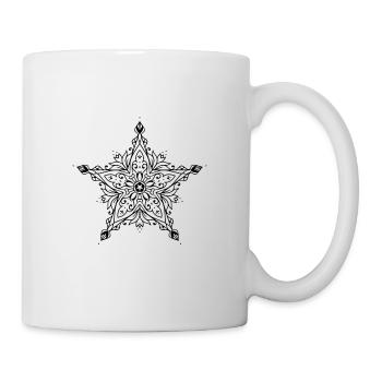 Mandala étoilé - Mug blanc - blanc - Droite