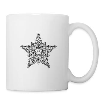 Mandala étoilé - Mug blanc - blanc - Droite