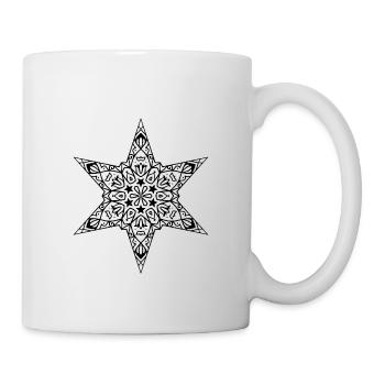 Mandala étoilé - Mug blanc - blanc - Droite