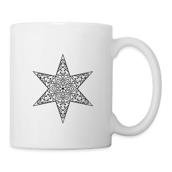 Mandala étoilé - Mug blanc - blanc - Droite