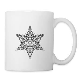 Mandala étoilé - Mug blanc - blanc - Droite
