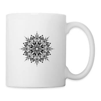 Fleur Mandala - Mug blanc - blanc - Droite